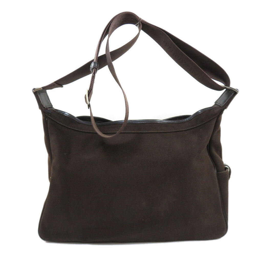 Burberry Black Canvas Bag Shoulder Label